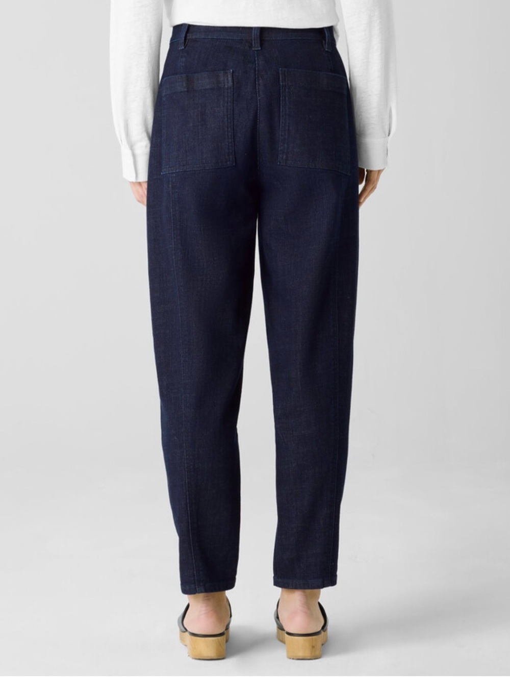 Eileen Fisher Lantern Jeans Dark Navy - Picture 2 of 9